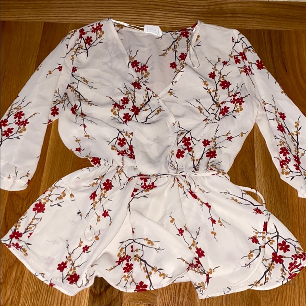 Siena Sky Cherry Blossom Blouse